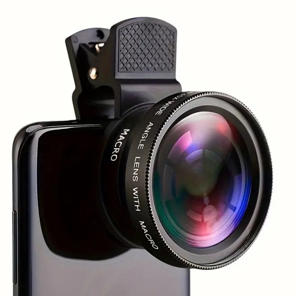 Black Clip-On Smartphone Camera Lens by [Brand]